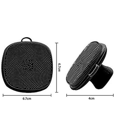 Silicone Face Scrubber for Men Silicone Facial Cleansing Brush Face Wash Brush Manual Face Scrub Brush Face Cleaner Brush Soft Face Exfoliator Brush for Deep Cleansing and Exfoliating (Black) - Buy Online on GoSupps.com