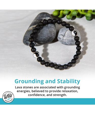 Buy Wild Essentials Turquoise & Hematite Lava Stone Essential Oil Diffuser Bracelet - Aromatherapy Jewelry for Men & Women - Expandable Up to 8 Inches - Buy Online on GoSupps.com