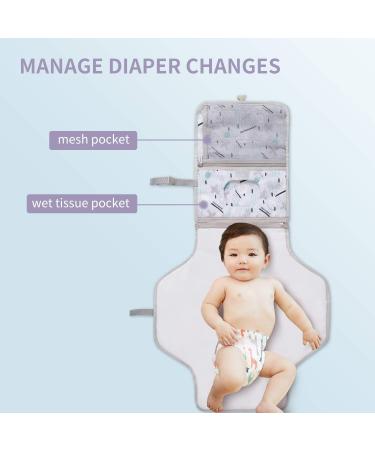 SUNVENO Changing Mats Portable Small Changing Bag for On-the-Go Parents (Blue) - Buy Online on GoSupps.com