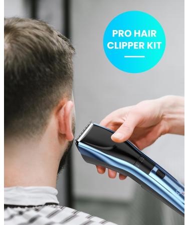 Hair Clippers for Men Cordless Clippers for Hair Cutting Professional Mens Hair Clippers Rechargeable Hair Trimmer LED Display 20 Adjustable Lengths A-blue - Buy Online on GoSupps.com