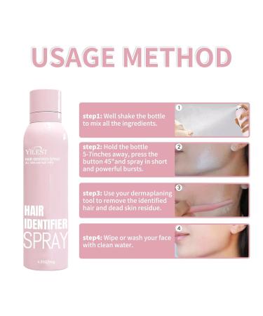 Hair Identifier Spray for Face Dermaplaning | Shaving Tool Kit for Men & Women - Smooth Skin Solution - Buy Online on GoSupps.com