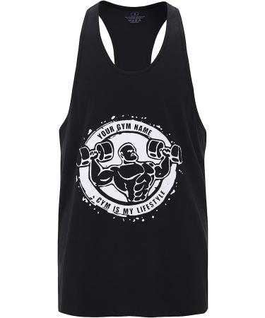 Cabeen Men's Gym Vest Tank Top - Bodybuilding Fitness Shirt (Black, Large) - Buy Online on GoSupps.com