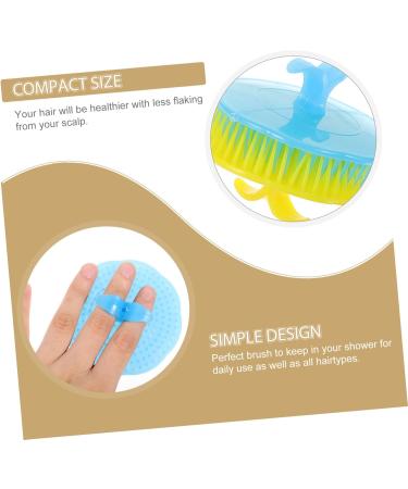 FRCOLOR 6pcs Head Cleaning Brushes - Exfoliating Scalp & Bath Brushes for Hair Care | Mini Comb & Face Massage Brush Set - Buy Online on GoSupps.com