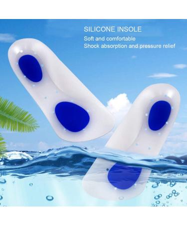Buy Silicone Insoles - Invisible Gel Heel Cushions for Pain Relief | Breathable Anti-Sweat Comfort - Buy Online on GoSupps.com