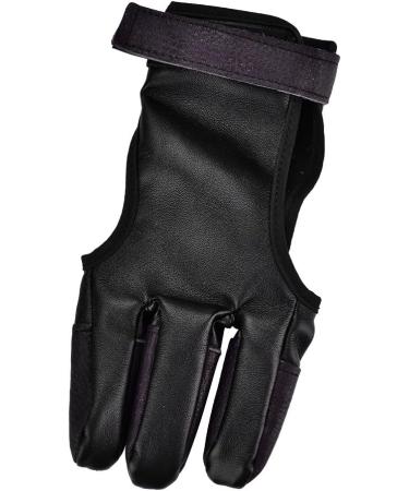 VGEBY Archery Finger Glove  Faux Cowhide Three Finger Recurve Bow Archery Glove for Hunting Shooting Bow - Buy Online on GoSupps.com
