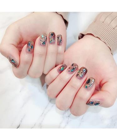 Zayoooy 2 Boxes 3D Nail Art Sea Shell Sequins & Mussel Discs for DIY Nail Decoration - Buy Online on GoSupps.com