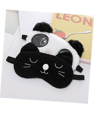 Buy NOLITOY Panda Sleep Mask - Cartoon Eye Shade & Plush Eye Cover for Adults - Travel-Friendly Eye Patches - Buy Online on GoSupps.com