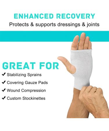 Buy Elasticated Tubular Bandage - Washable Support for Small Limbs Wrist & Elbow | 5CM X 5M - Best Sprain Relief - Buy Online on GoSupps.com