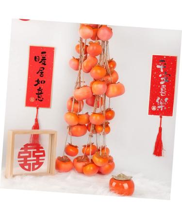 Cabilock 4 Pcs Simulated Persimmon Pendant Persimmon Branch Desktop As Shownx2pcs 98x8cmx2pcs - Buy Online on GoSupps.com