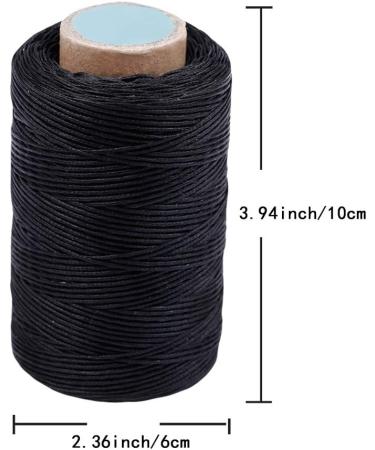 284 Yards Black Leather Sewing Waxed Thread - Long Stitching for DIY Craft & Repair Projects - Buy Online on GoSupps.com