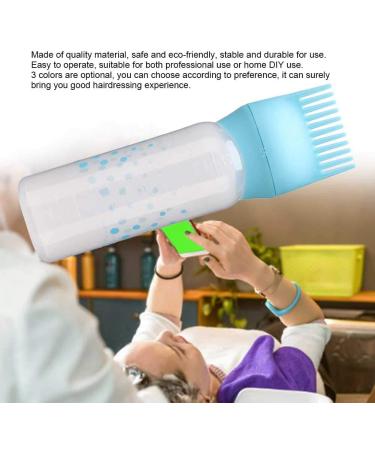 Root Comb Applicator Bottle 170ml Hair Dye Bottle Convenient Shampoo Hair Coloring Dyestuff Applicator Bottle with Comb Teeth (Blue) - Buy Online on GoSupps.com