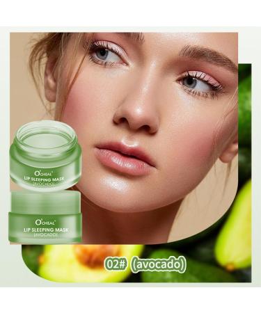 Lip Sleeping Mask Set Lip Mask Overnight Avocado Sleep Mask Lip Skincare Lip Oils Mask Lip Moisturiser Mask for Dry Chapped Cracked Lips Fades Lip Lines Deep Moisture Lip Balm Lip Care Mask 20g - Buy Online on GoSupps.com