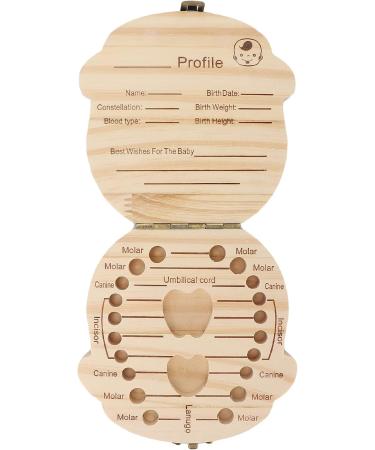 Wooden Baby Milk Tooth Box - Kids Keepsake Organizer for Boys - Primary Teeth Collection Box - Buy Online on GoSupps.com