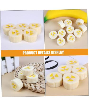Toyvian 32 pcs Artificial Banana Slice Model vegetable banana accessories Simulation Fruit Model fake banana Artificial Fake Banana Slices lifelike banana slices artificial - Buy Online on GoSupps.com