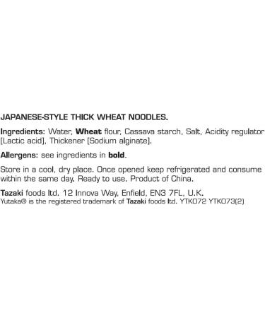 Yutaka Wok-Ready Udon Noodles 200g - Authentic Japanese Cuisine for Quick and Easy Meals - Buy Online on GoSupps.com