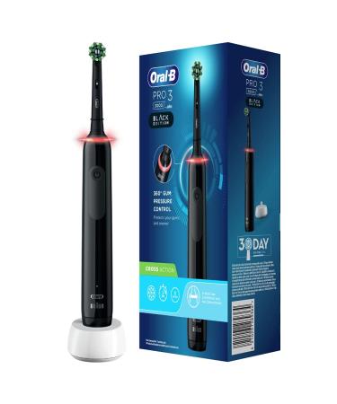 Oral-B Pro 3 3000 Crossaction Electric toothbrush/Electric Toothbrush with 3 cleaning modes and visual 360 PRESSPRECHE FOR DISTICATION gift man/woman designed by brown black old