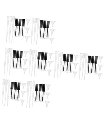Didiseaon 8 Sets Mascara Tube Travel Perfume Eyelash Combs Tube Bottle Empty Clear Eyeliner Plastic Household