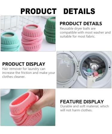 Fabric Softener Dispenser 3 pcs Reusable Anti-Winding Knotting Fabric Softener balls Suitable for Drying Clothes Bed Sheets Towels - Buy Online on GoSupps.com