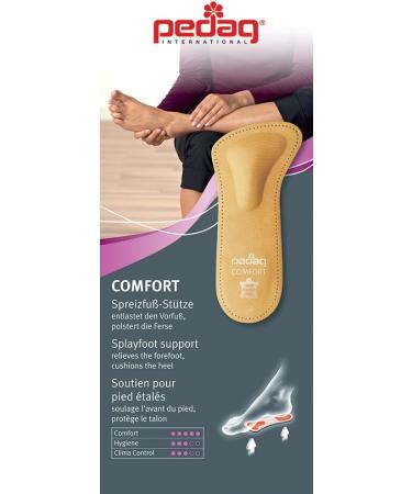 pedag Comfort Leather 3/4 Inserts for Whole Foot Support - Handmade in Germany - Tan - Men and Women's Dress Shoes, Flats, Ballet Flats, Sandals - Real Leather - Size US M 11 / EU 44 - 1 Pair - Buy Online on GoSupps.com