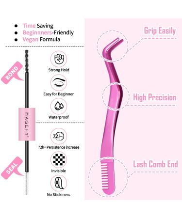 DIY Lash Extension Kit - 200pcs Individual Cluster Lashes (30D & 40D 8-16mm) | D Curl Eyelash Extensions with Bond Seal & Applicator Tool - Perfect for Home Use - Buy Online on GoSupps.com