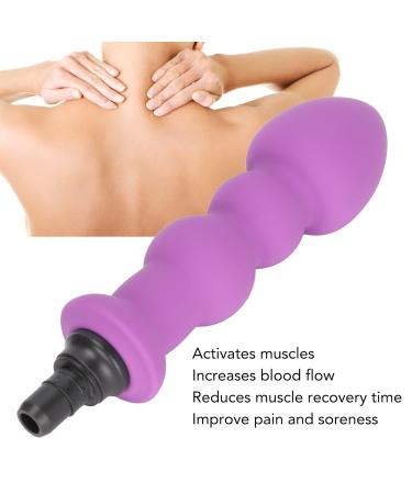 Deep Tissue Massage Pistol with Silicone Interchangeable Heads | Waterproof Hand Muscle Massager | Premium Purple Accessory - Buy Online on GoSupps.com