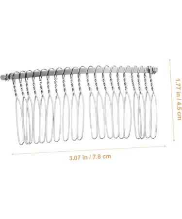 DOITOOL 20 Bobby Pins Black Hair Clip Combs Black Barrettes Headwear for Women Metal Comb for Dogs Bridal Veil Comb Metal Hair Comb for Veil Wedding Veil Comb Decorate Hairpin - Buy Online on GoSupps.com