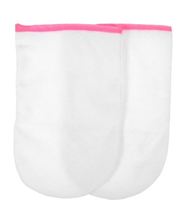 Moufles D entretien Cire en Tissu ponge Taille Unique Isolants pour Soin des Mains la Paraffine Manucure Domicile 26.00X16.00X0.20CM