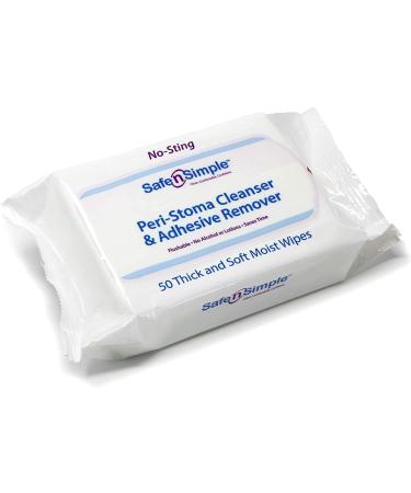 Buy Safe n Simple Adhesive Remover Wipes - Large Pack of 50 for Easy & Gentle Removal | International Shipping Available - Buy Online on GoSupps.com