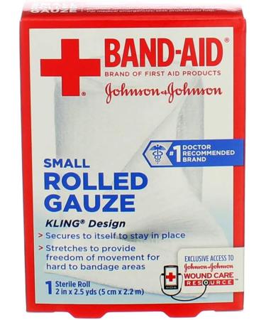 Buy 2 Pack Johnson & Johnson Red Cross First Aid Rolled Gauze - Fast Shipping Worldwide - Buy Online on GoSupps.com