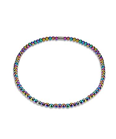 Tyenaza magnetic necklace magnetic hemetite necklace women men healthcare magnetic field therapy hematite pearls necklace jewelry gift