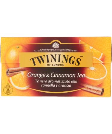  Italian Gourmet E.R. Twinings Cinnamon and Orange Flavored Black Tea Black Tea with Cinnamon and Orange Pack of 25 Filters + Italian Tin Gourmet Tomato Pulp 400 g - Buy Online on GoSupps.com
