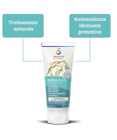 Optima Naturals Colours Of Life Omega 3.6.9 Cream - 33% Moisturizing Protecting & Regenerating Cream - 100g | International Shipping Available - Buy Online on GoSupps.com