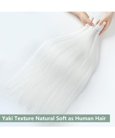 YDDM 32 Inch Pre-Stretched Braiding Hair Extensions - 3 Packs Jumbo Braids | White Kunsthaar for Stunning Hairstyles (30# & 60#) - Buy Online on GoSupps.com