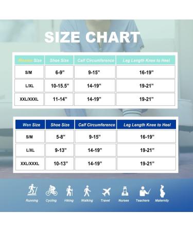 Buy Medical Compression Stockings for Men & Women - 20-30 mmHg Knee High Socks Multi011 Small-Medium | International Shipping Available - Buy Online on GoSupps.com
