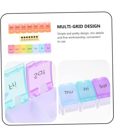 Mini Pill Organizer - 2pcs Daily Medicine Storage Box | Portable Pill Holder for Purse & Weekly Use - Buy Online on GoSupps.com