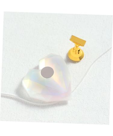 Ipetboom 4sets Nail Practice Holder Nail Showing Stand Nail Palette Nail Tips Display Stand Nail Polish Stand Acrylic Nail Crystal Base Holder Nail Art Accessories Magnetic Resin - Buy Online on GoSupps.com