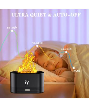 Lomug Flames Aroma Diffuser | Ultrasonic Humidifier & 7-Color LED Aromatherapy Lamp for Home Kids & Office - Safe Automatic Shutdown - Buy Online on GoSupps.com