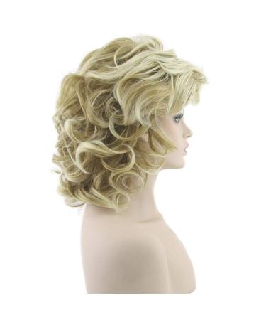 Blonde Wavy Short Synthetic Wig for Women | Heat Resistant Hair Wigs - Shop Internationally - Buy Online on GoSupps.com