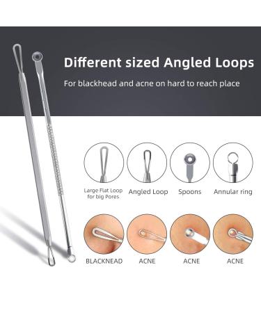 DUCare Blackhead Remover Tools Set - 9 Pcs Pimple Popper Kit with Metal Case for Blackheads, Pimples, Zit Removal - Whitehead Extractor Tools - Buy Online on GoSupps.com