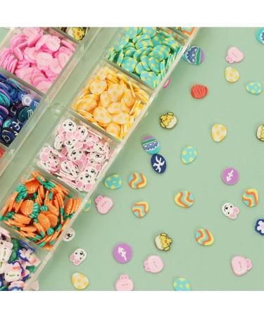 3D Flakes Manicure Easter Bunny Design Clay Slices Easter Day Eggs Polymer Nail Sequins - Buy Online on GoSupps.com