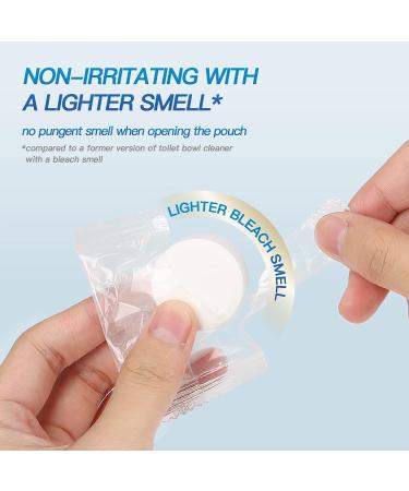 Vacplus Toilet Bowl Cleaner Tablets - 12 Pack | Lighter Smell, Automatic Cleaners with Bleach | Longer Lasting, Economical Tank Cleaners 0.7oz - Buy Online on GoSupps.com