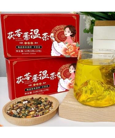 Body Dampness Clearing Herbal Tea Dampness Removing Slimming Tea Health Liver Care Tea Liver Clearing Tea for All People (30 Packs) - Buy Online on GoSupps.com