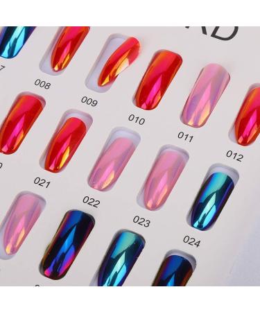 Professional 120 Colors Nail Art Display Color Card Nail Polish Gel Colors Display Book False Nail Sample Display Board Manicure Salon Accessory (01) - Buy Online on GoSupps.com