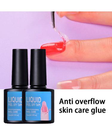 Anti-Overflow Base Coat Liquid Tape for Nail Art - Black Peel Off Gel Polish Tool - Buy Online on GoSupps.com