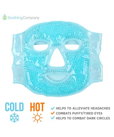 Soothing Company Hot and Cold Gel Face Mask for Migraine Pain Relief and Stress Reduction - Buy Online on GoSupps.com