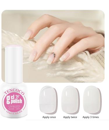 Jelly White Nude Orange Cinnamon Brown Gel Nail Polish Set Soak Off Nail Art Manicure Pedicure for Professional Drying Under UV LED Lamp for Women Party Salon - Buy Online on GoSupps.com