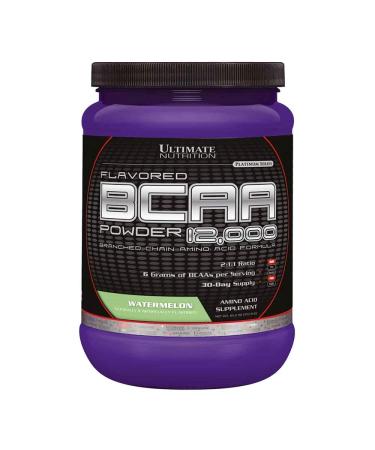 Ultimate Nutrition Flavored BCAA Powder - Caffeine Free with 3g Leucine 1.5g Valine 1.5g Isoleucine - Post Workout Amino Acid Supplement Orange 30 Servings
