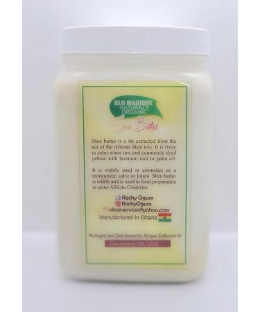 Buy 100% Pure Raw African Unrefined Shea Butter - Blu Magique Naturals - 2 lbs Moisturizer for Hair Skin DIY Soap & Lip Balm - Buy Online on GoSupps.com