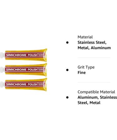 Simichrome Polish 1.76oz 50 Grams Tube (3-Pack) - 24-Pack Bundle - Buy Online on GoSupps.com