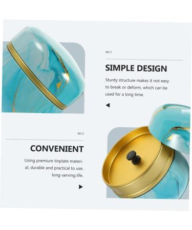 CYYHGD 2pcs Loose Powder Storage Box Dusting Powder Gift Tin Decorative Flower Tea Jar Tea Stash Candy Tin Puff Candy Decor Loose Powder Storage Jar Blue and White Porcelain Tinplate Food - Buy Online on GoSupps.com